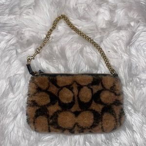 Fuzzy coach bag